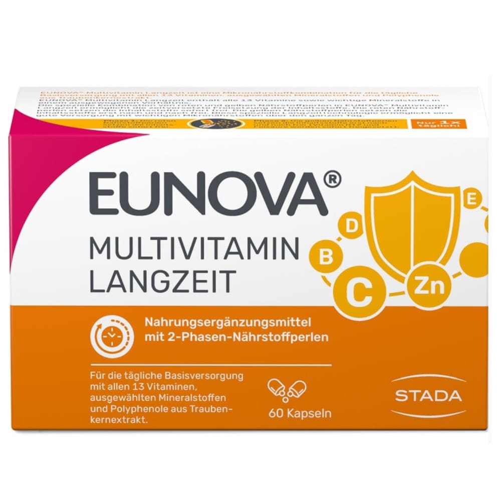 EUNOVA LANGZEIT Multivitamine und Mineralstoffe  60 St Kapseln