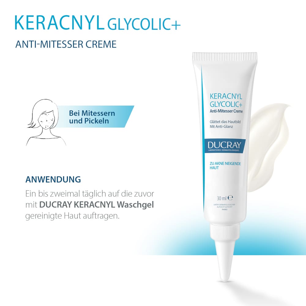 DUCRAY KERACNYL GLYCOLIC+ Anti-Mitesser Creme 30 ml Creme