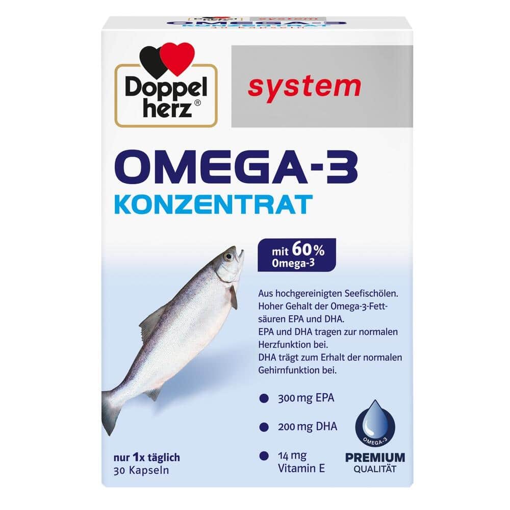 Doppelherz system OMEGA-3 KONZENTRAT 30 St Kapseln