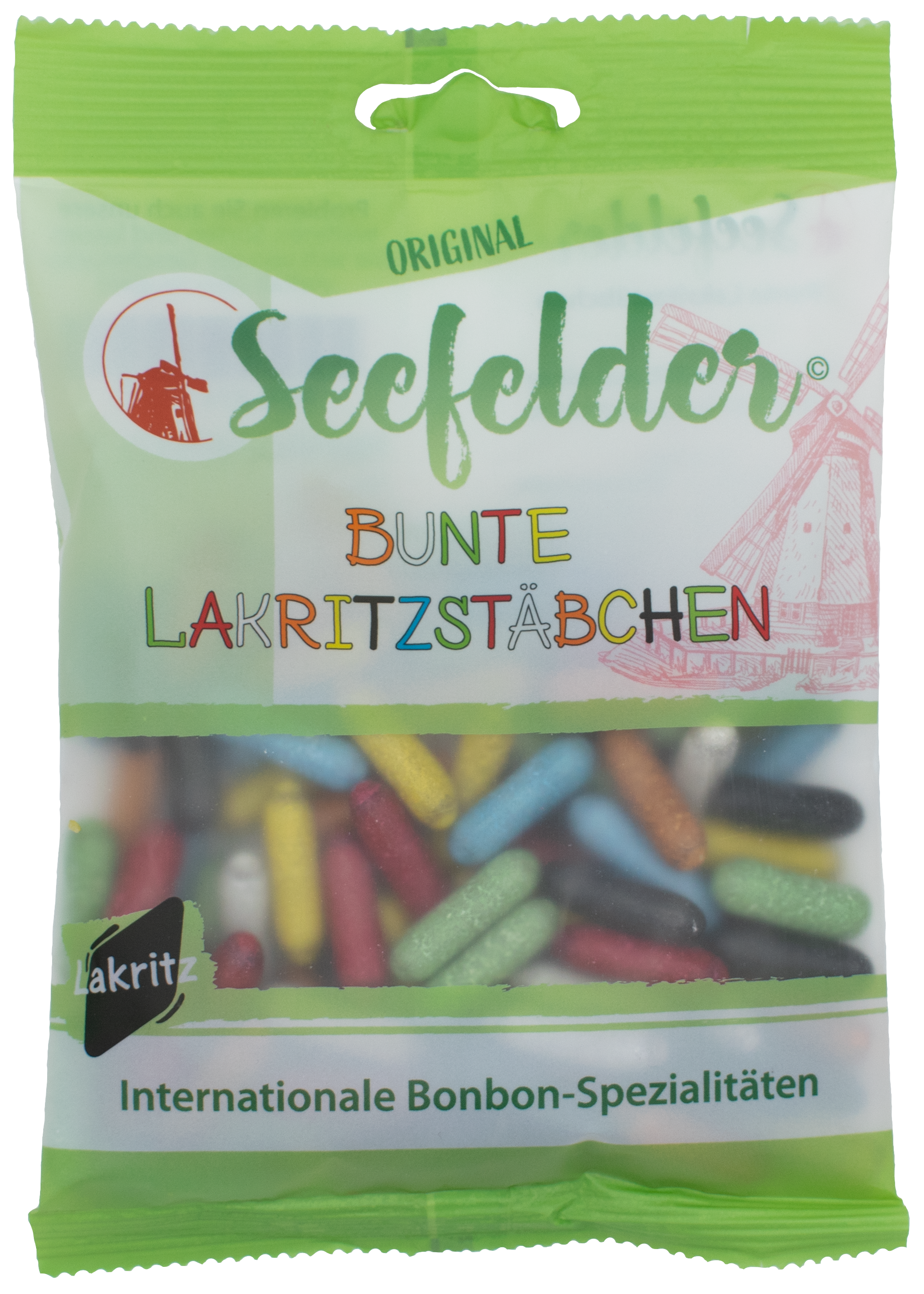 Seefelder Bunte Lakritzstäbchen 100 g Bonbons