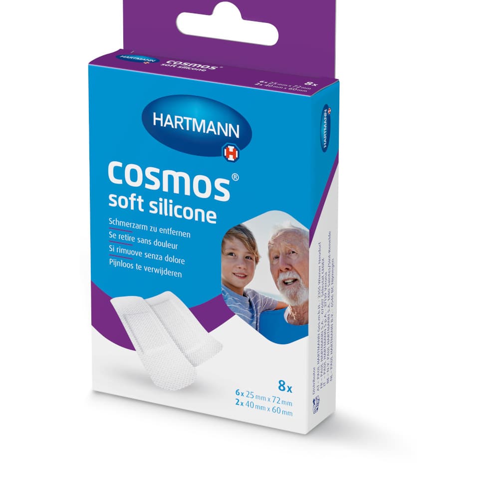 HARTMANN cosmos soft silicone Pflaster 8 St Pflaster
