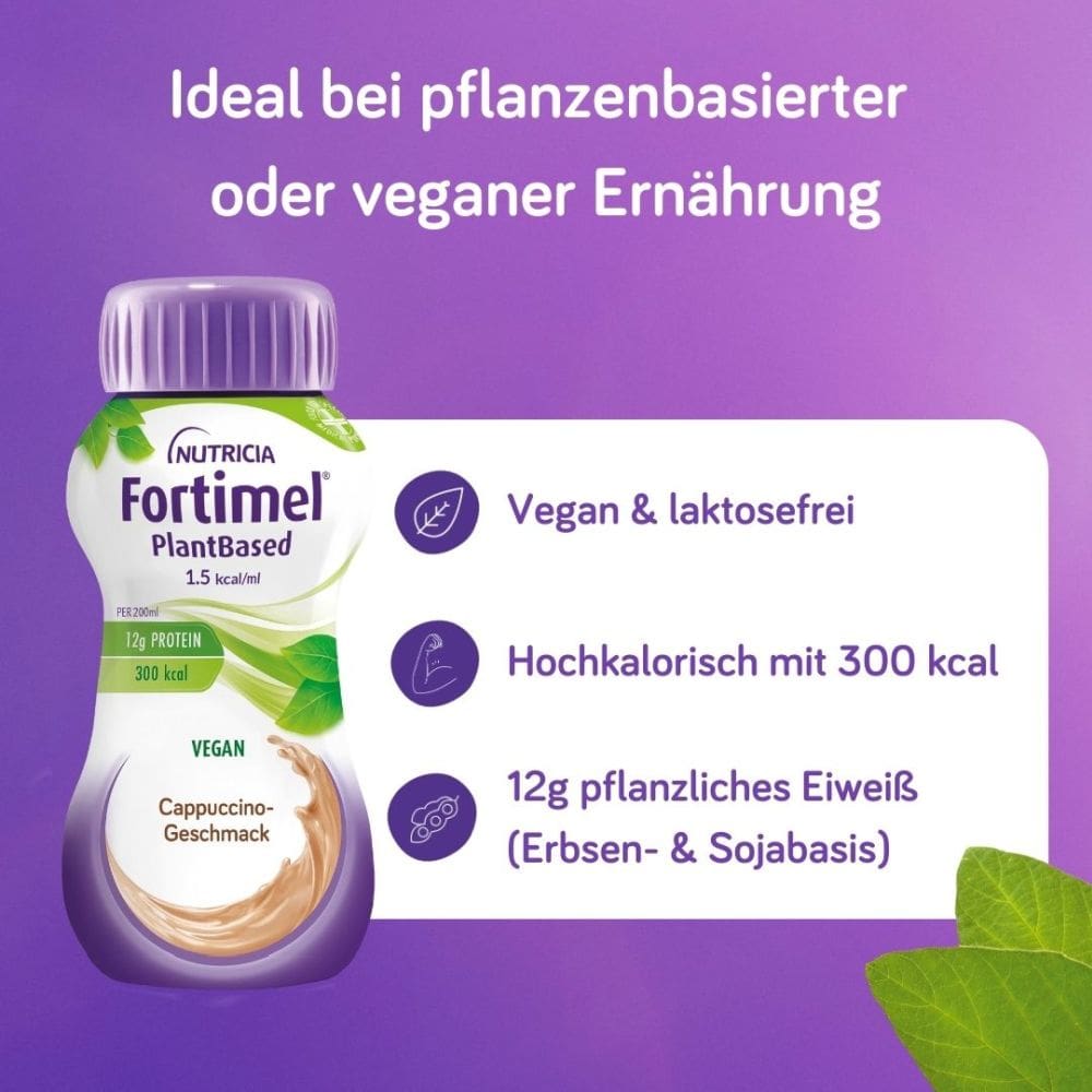 Fortimel PlantBased 1,5 kcal Cappuccino 4X200 ml Flüssigkeit