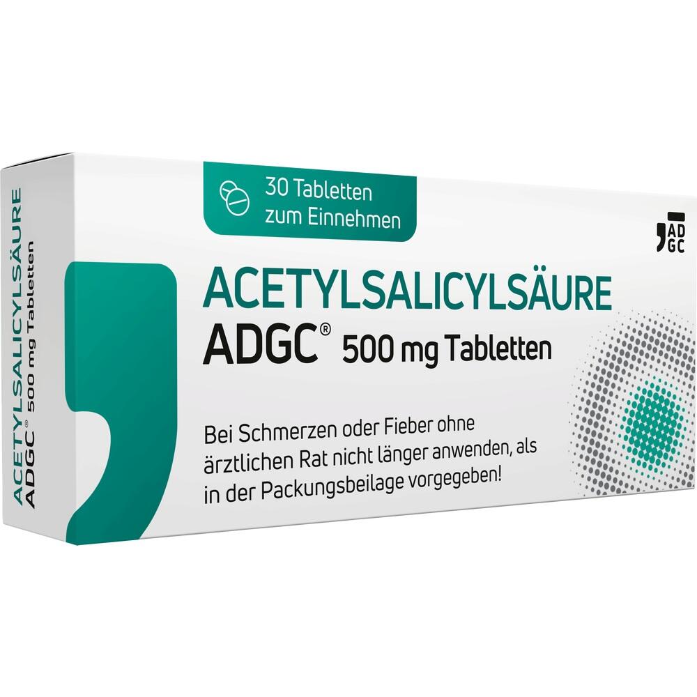 ACETYLSALICYLSÄURE ADGC 500mg  30 St Tabletten