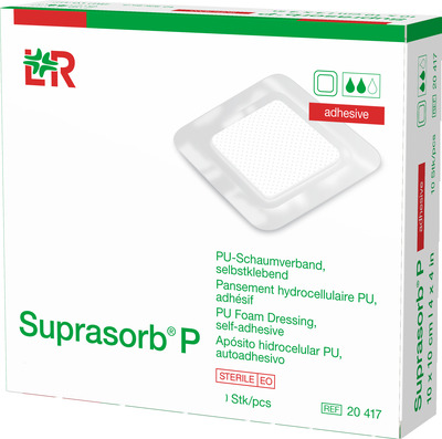 SUPRASORB P PU-Schaumv.7,5x7,5 cm selbstklebend 8 St Verband