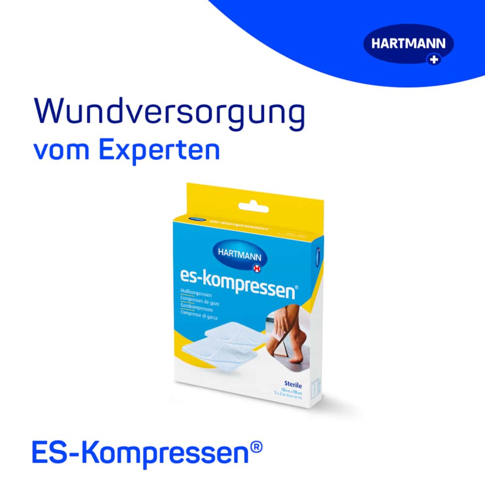 es-kompressen Sterile 10 cm x 10 cm 5X2 St Kompressen