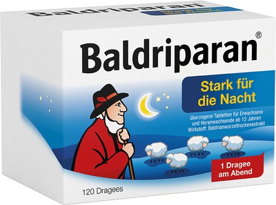 Baldriparan Stark für die Nacht 120 St Überzogene Tabletten