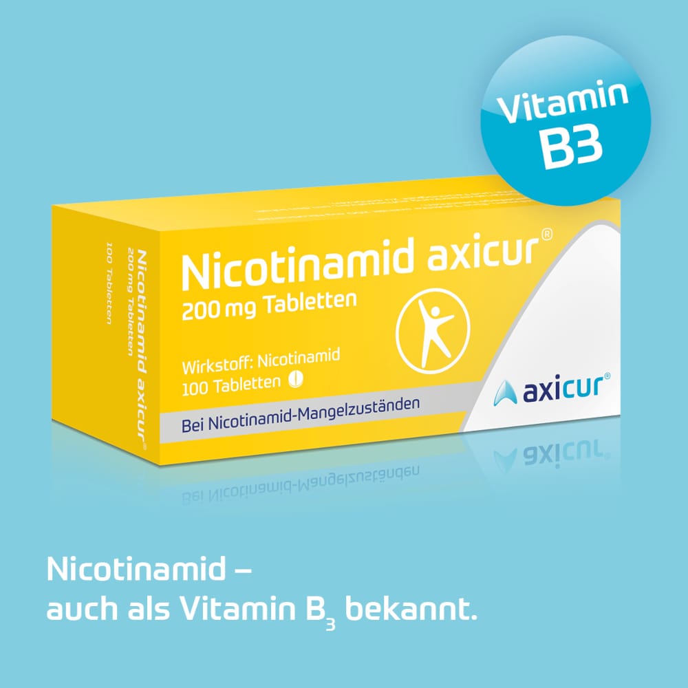 Nicotinamid axicur 200 mg  100 St Tabletten