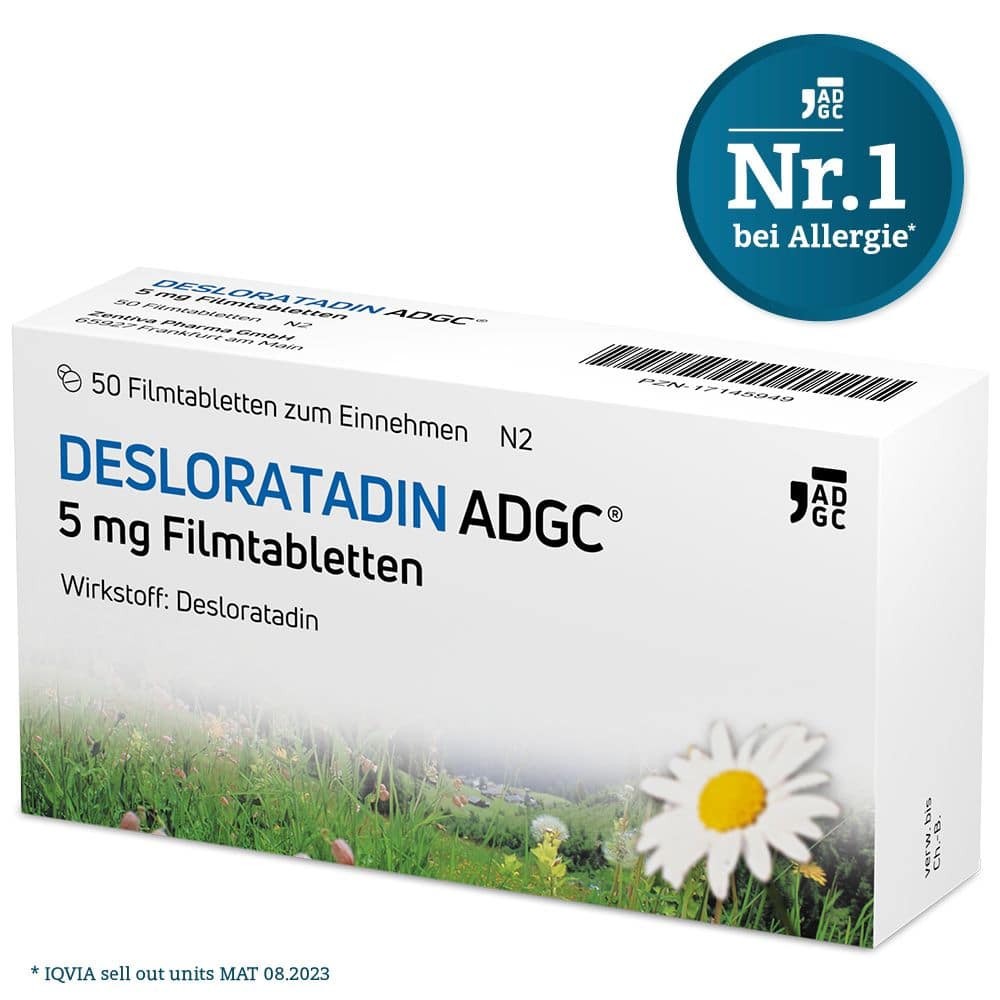 Desloratadin-ADGC 5 mg  50 St Filmtabletten