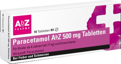 Paracetamol AbZ 500mg 10 St Tabletten