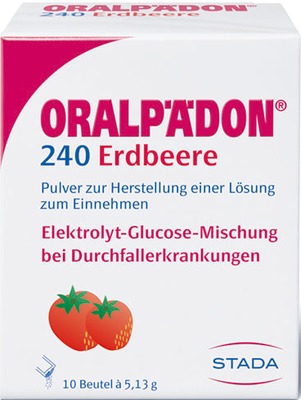 ORALPÄDON 240 Erdbeere Beutel 10 St Pulver