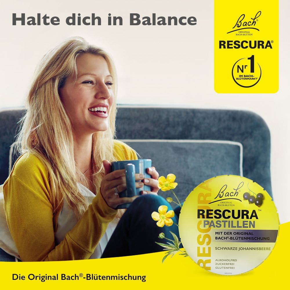 Bach RESCURA PASTILLEN, Orange-Holunder 50 g Pastillen