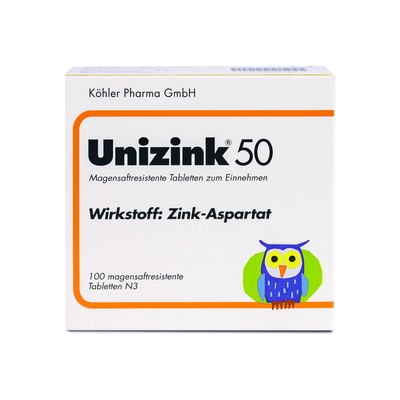 Unizink 50 100 St Tabletten magensaftresistent