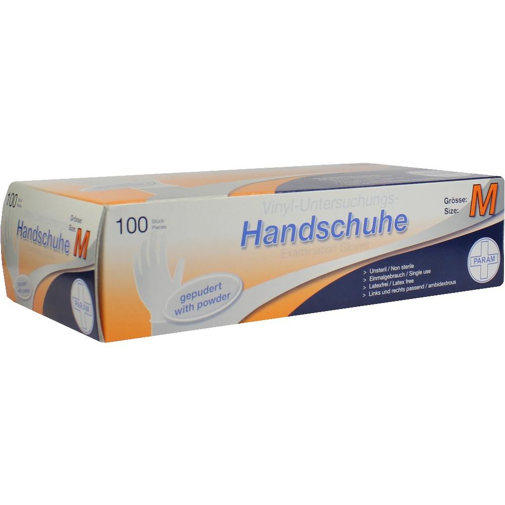 HANDSCHUHE Einmal Vinyl gepudert M 100 St Handschuhe