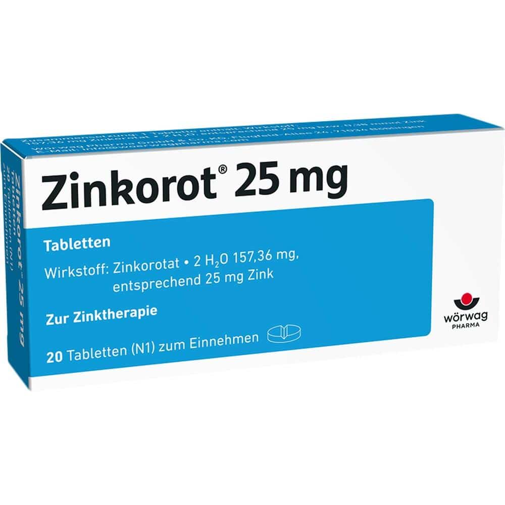 Zinkorot 25mg 20 St Tabletten