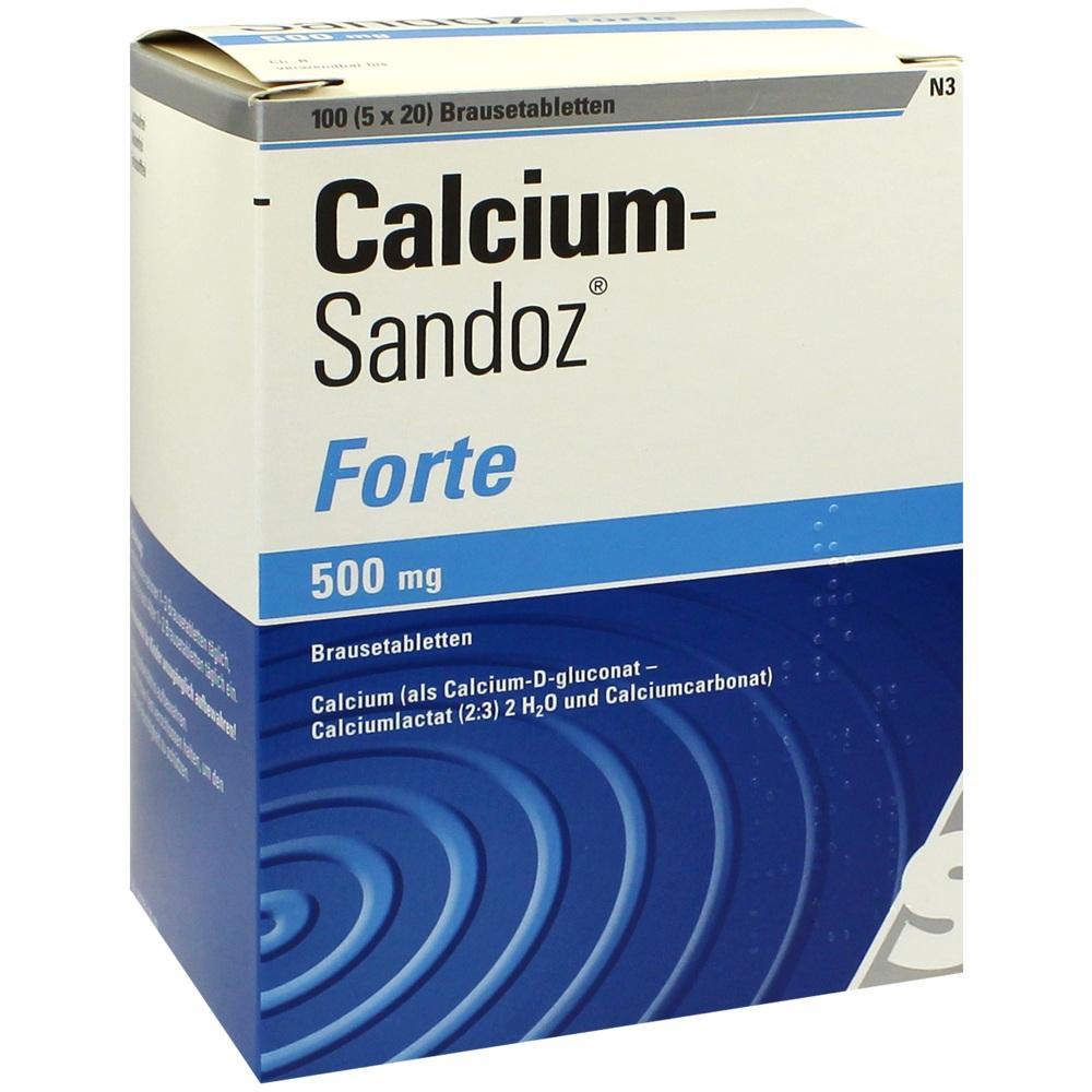 Calcium-Sandoz forte 500mg 5X20 St Brausetabletten