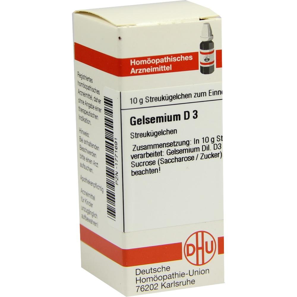 GELSEMIUM D 3 Globuli 10 g Globuli