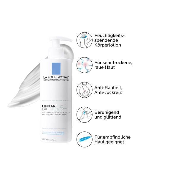 LA ROCHE-POSAY Lipikar Lait Urea 5+ 400 ml Lotion