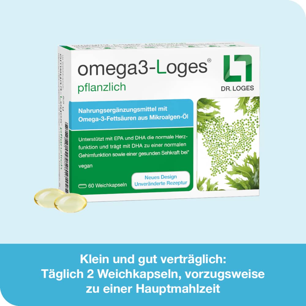 omega3-Loges pflanzlich 60 St Kapseln