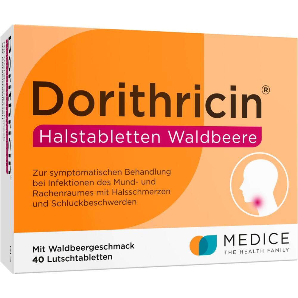Dorithricin Waldbeere Lutschtabletten bei Halsschmerzen  40 St Lutschtabletten