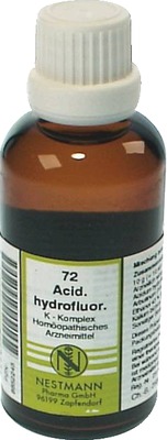 ACIDUM HYDROFLUORICUM K Komplex Nr.72 Dilution 50 ml Dilution