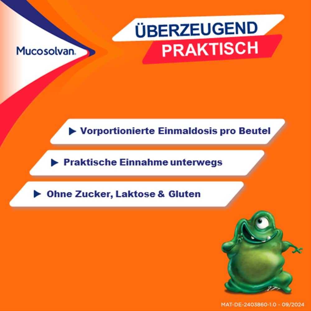 Mucosolvan HUSTENSAFT-PORTIONSBEUTEL 15X5 ml Lösung zum Einnehmen