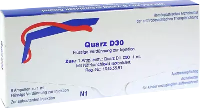 WELEDA QUARZ D 30 Ampullen 8X1 ml Ampullen