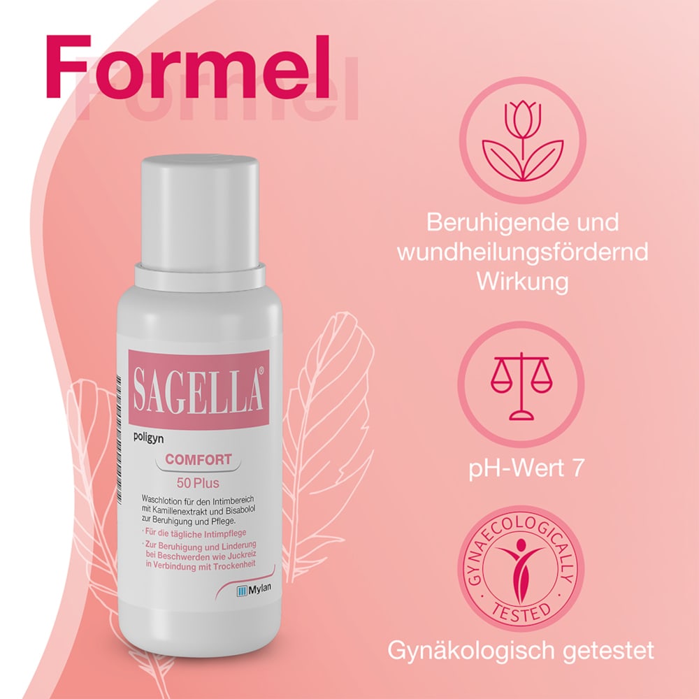 SAGELLA poligyn COMFORT 50 Plus 100 ml Lotion