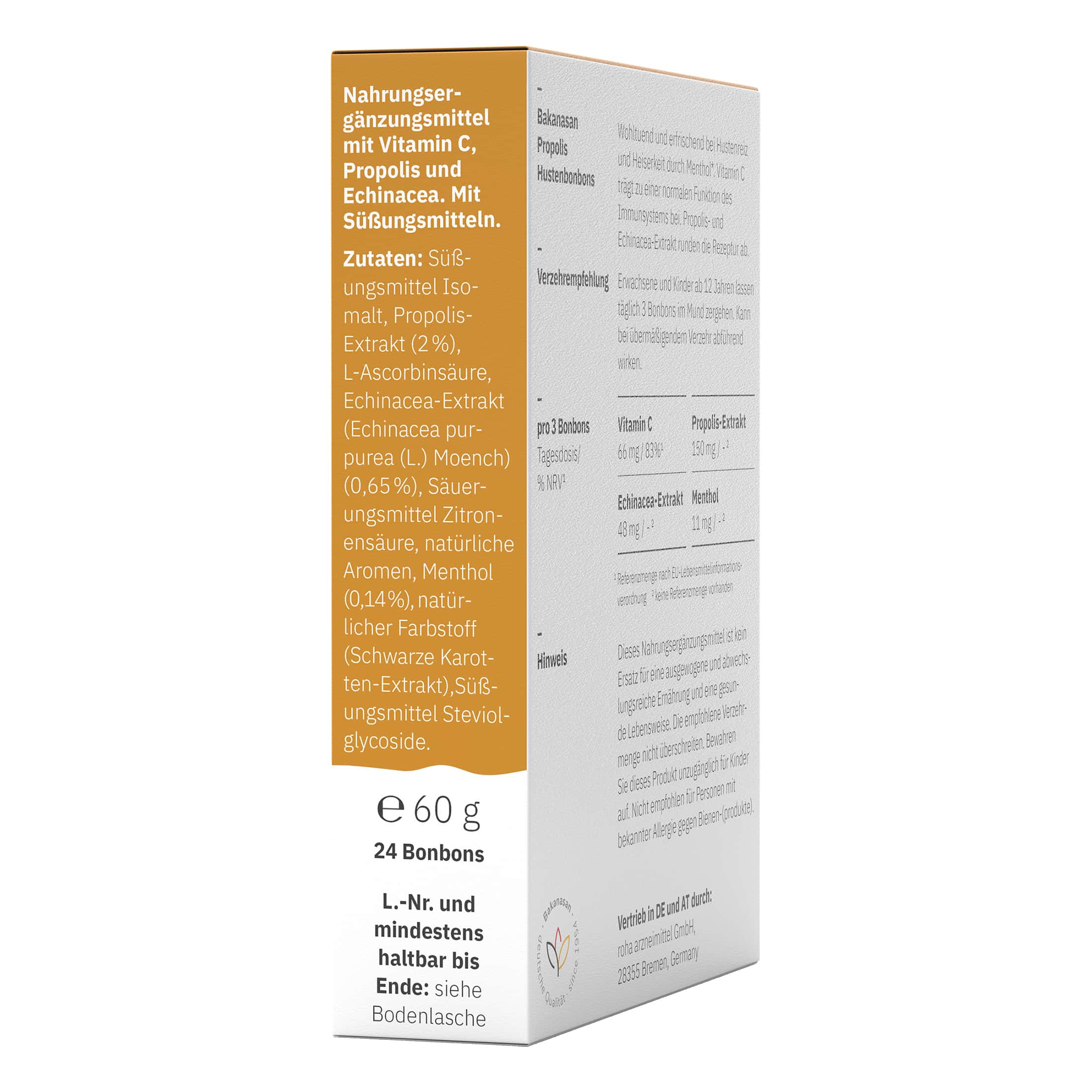 Bakanasan propolis Hustenbonbons 24 St Bonbons