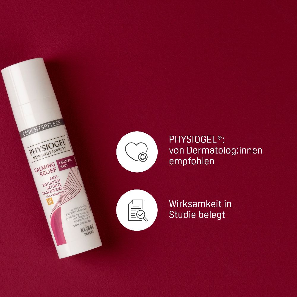PHYSIOGEL CALMING RELIEF ANTI-RÖTUNGEN getönte Tagescreme LSF 30 40 ml Tagescreme