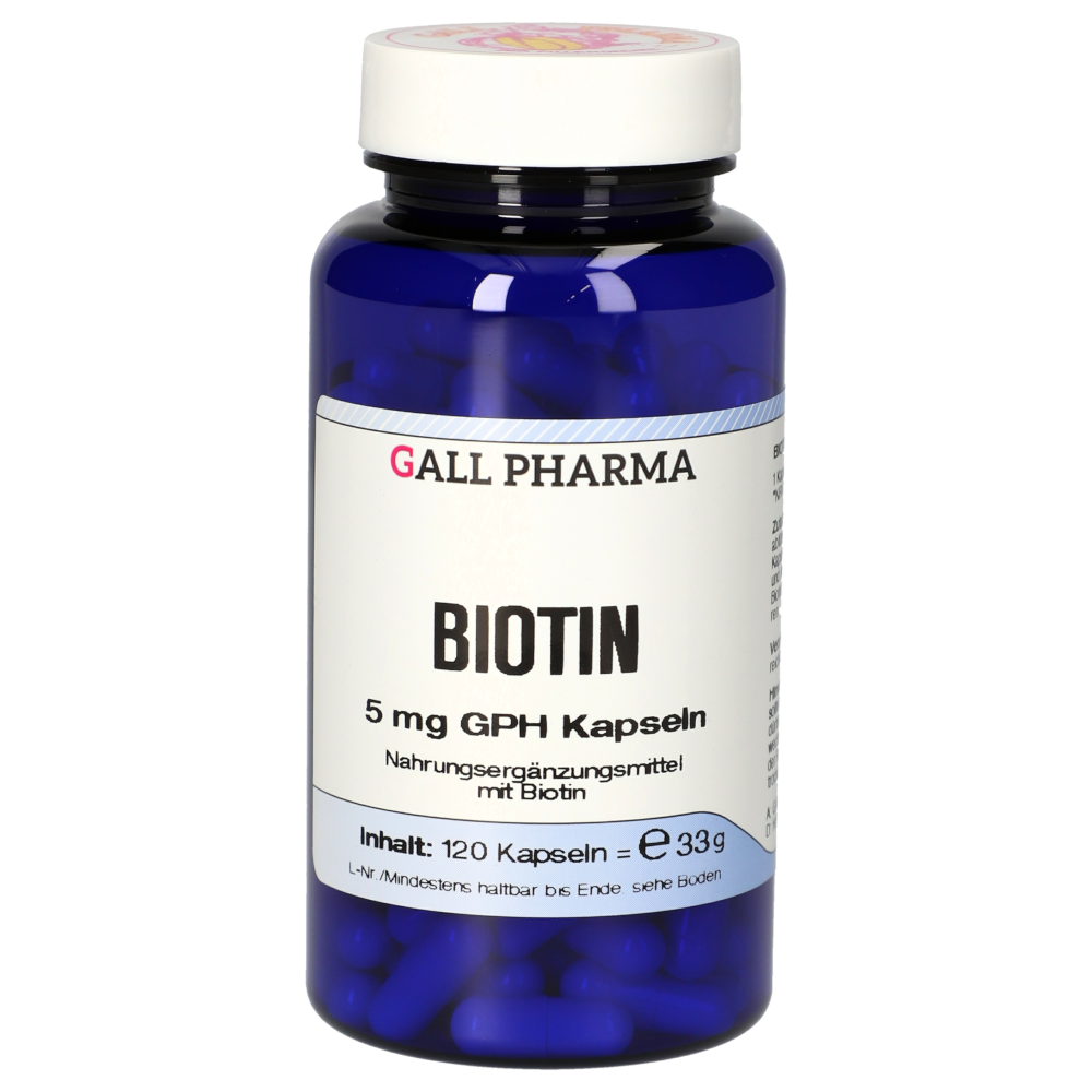 Biotin 5 mg Gph Kapseln 120 St Kapseln 120 g