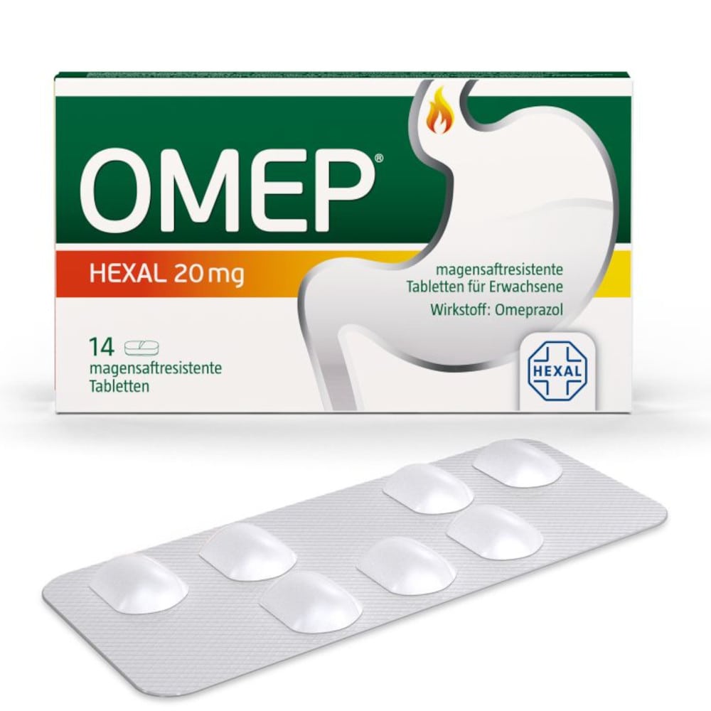 OMEP HEXAL 20mg 14 St Tabletten magensaftresistent