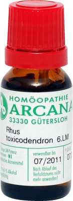 RHUS TOXICODENDRON LM 6 Dilution 10 ml Dilution