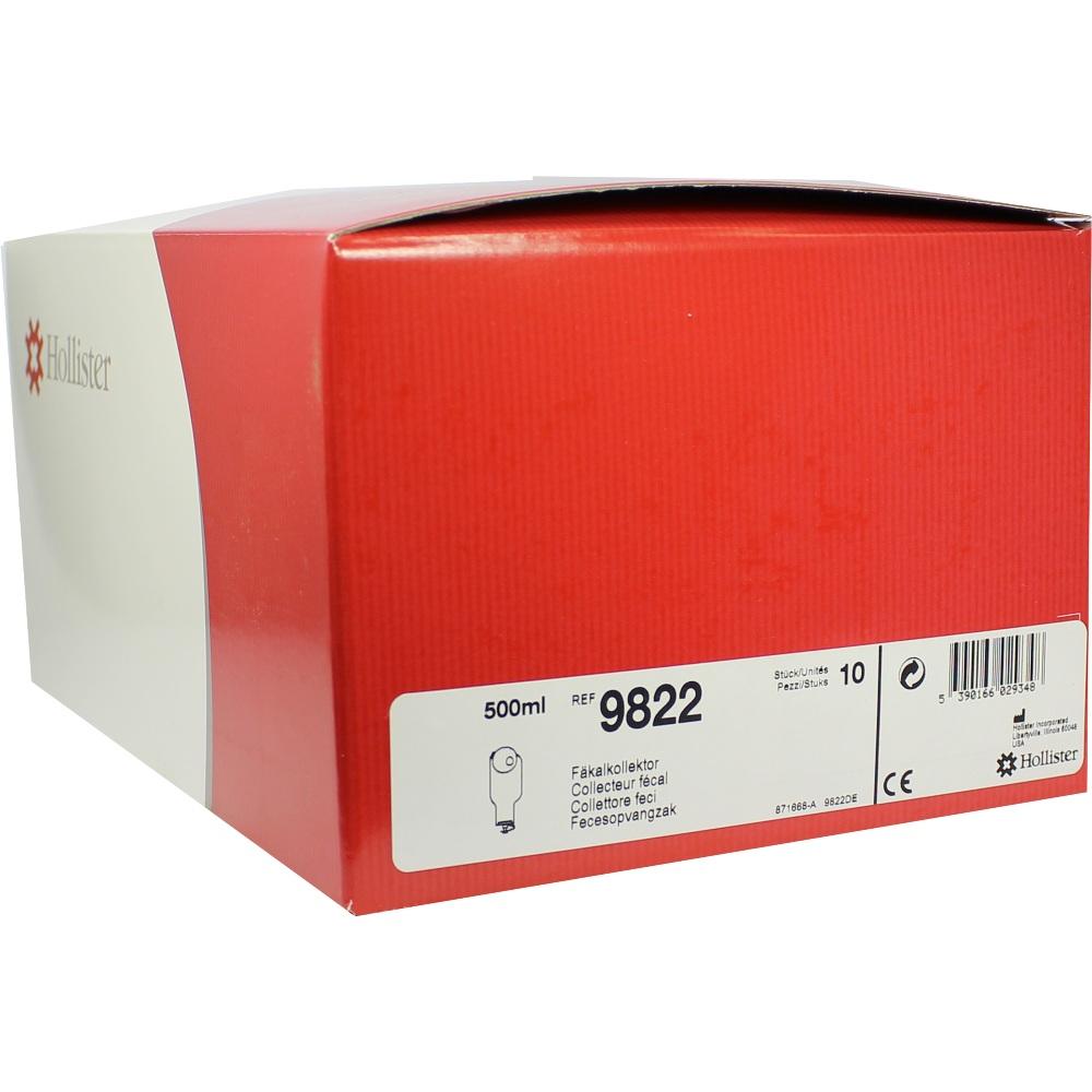 INCARE Fäkalkollektor 9822 10X500 ml Beutel