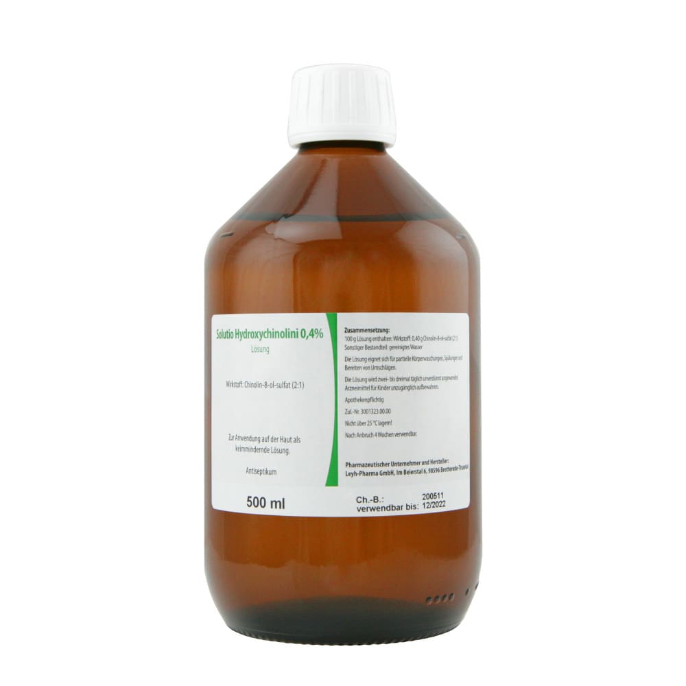 SOLUTIO HYDROXYCHIN. 0,4% 500 ml Lösung