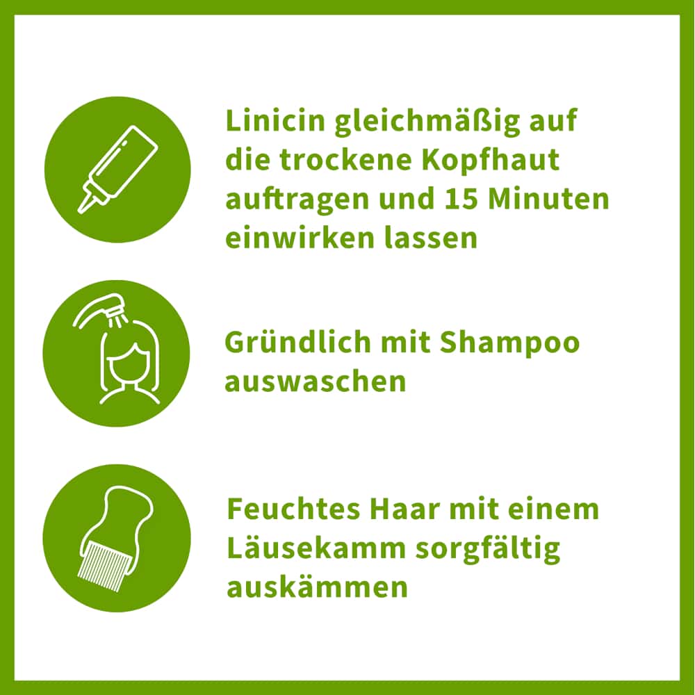 Linicin lotion 15 Minuten ohne Läusekamm 100 ml Lotion