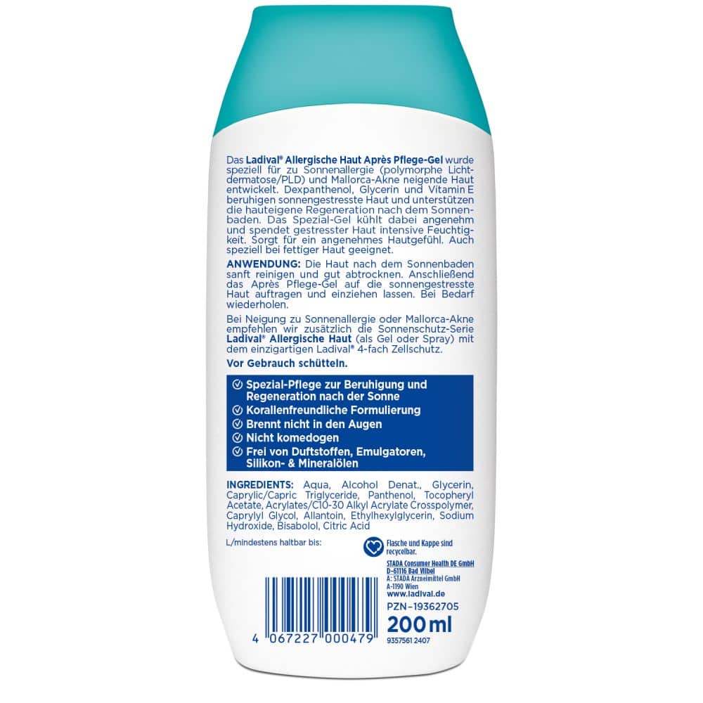 Ladival Allergische Haut Apres Pflege Gel  200 ml Gel