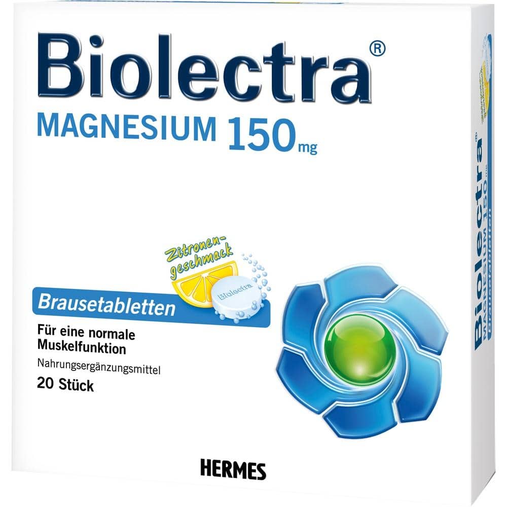Biolectra MAGNESIUM 150mg Zitrone  20 St Brausetabletten