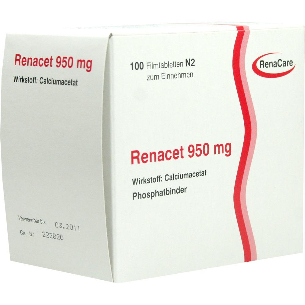 RENACET 950 mg Filmtabletten 100 St Filmtabletten