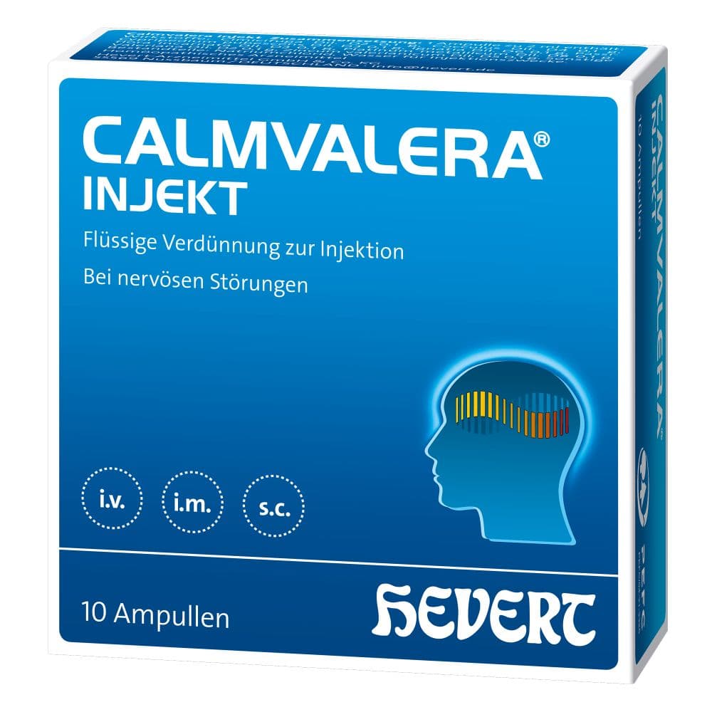 CALMVALERA INJEKT HEVERT  - Bei nervöser Unruhe und Schlafstörungen 10 St Ampullen