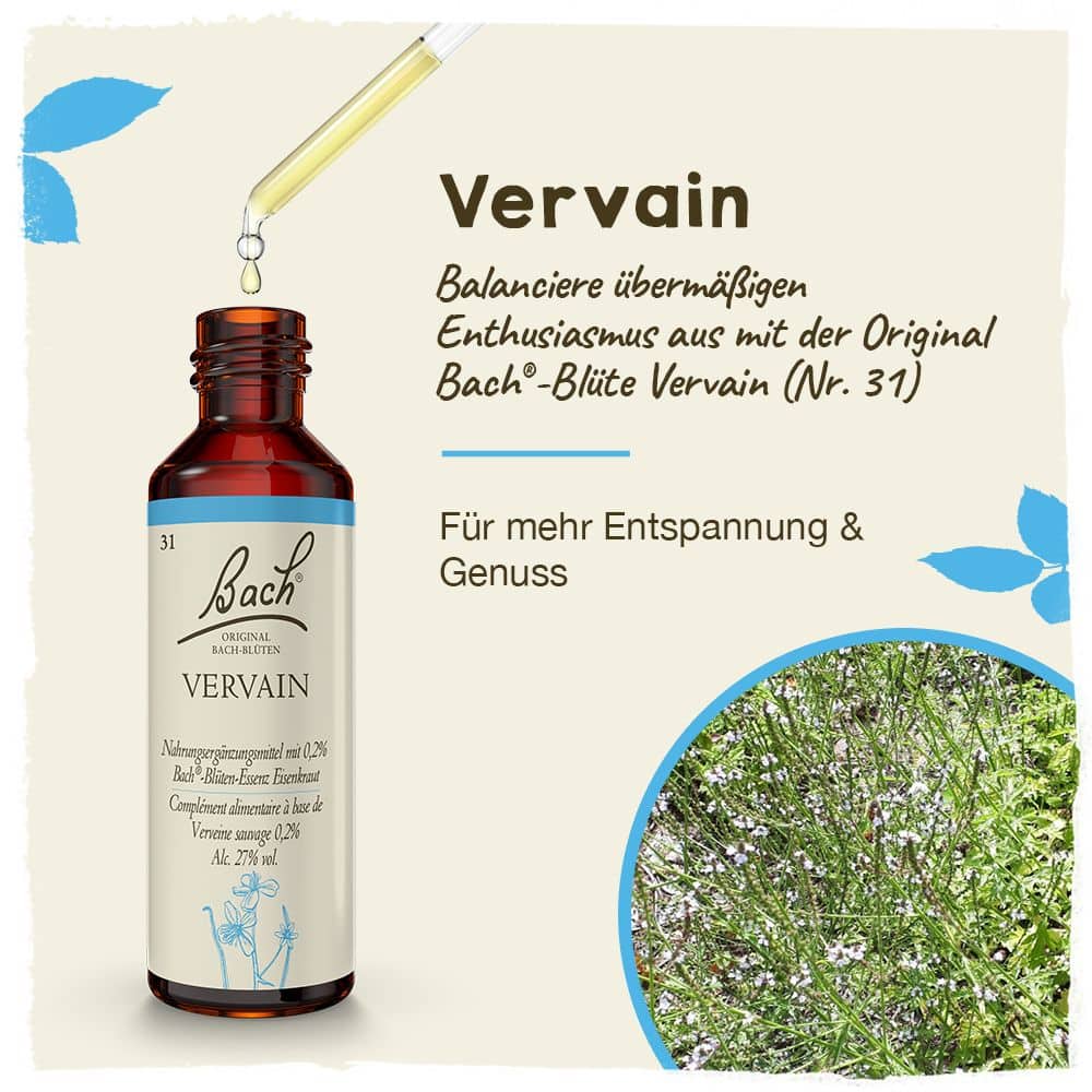 BACHBLÜTEN Original Vervain Nr. 31 20 ml Tropfen