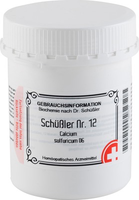 SCHÜSSLER Nr.12 Calcium sulfuricum D 6 Tabletten 1000 St Tabletten