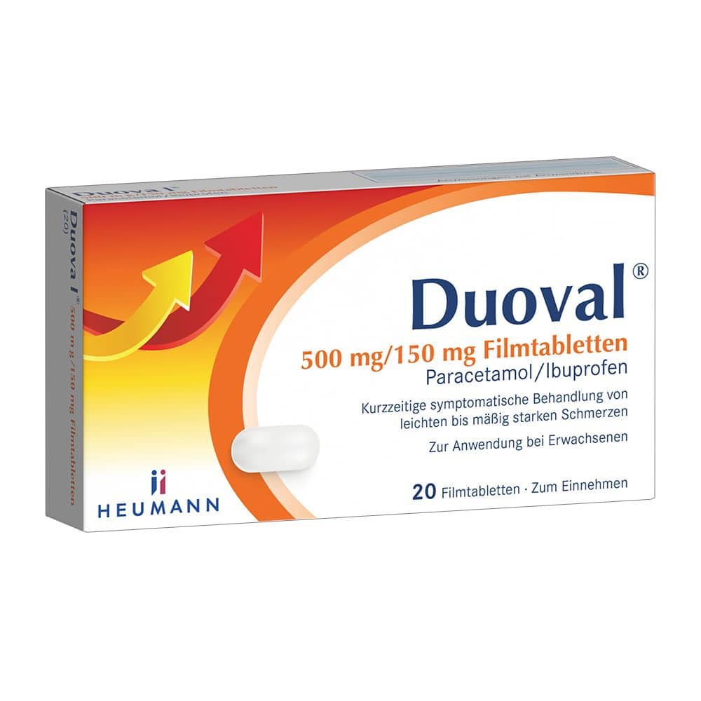Duoval 500 mg /150 mg 20 St Filmtabletten