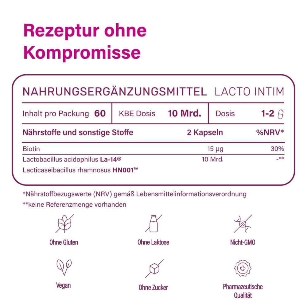 nupure lacto intim 60 St Kapseln magensaftresistent