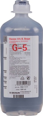 GLUCOSE 5% B.Braun Ecoflac Plus 500 ml Infusionslösung