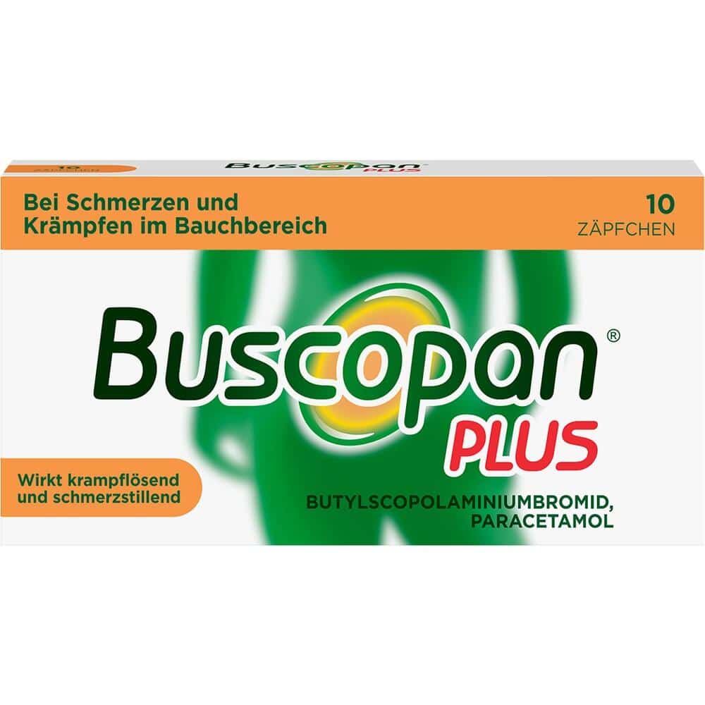 Buscopan Plus Zäpfchen - bei Bauchschmerzen  10 St Suppositorien