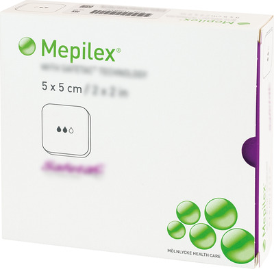 MEPILEX 5x5 cm Schaumverband 5 St Verband