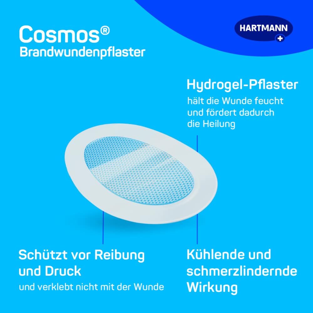 HARTMANN cosmos Brandwundenpflaster 8 St Pflaster