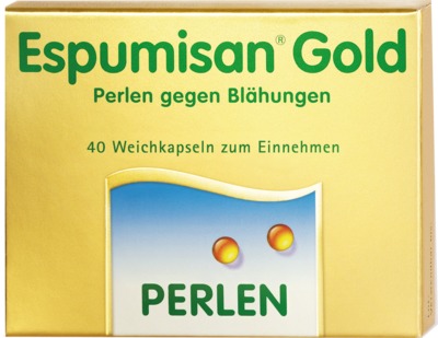 ESPUMISAN Gold Perlen gegen Blähungen 40 St Weichkapseln