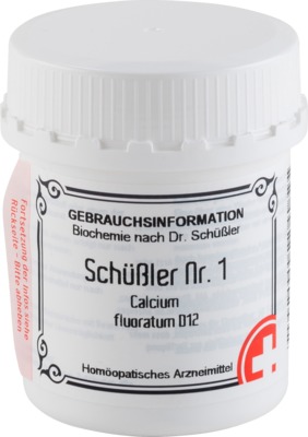 SCHÜSSLER Nr.1 Calcium fluoratum D 12 Tabletten 400 St Tabletten
