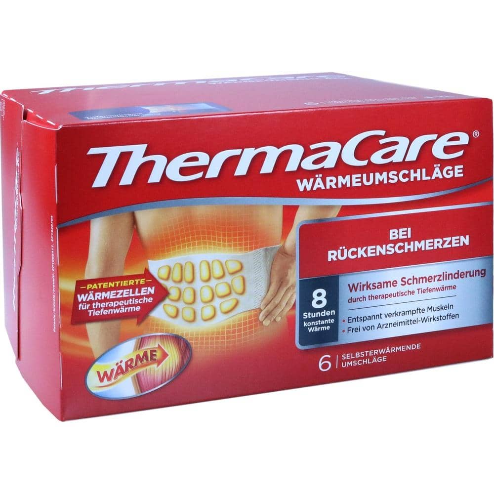 ThermaCare WÄRMEUMSCHLÄGE BEI RÜCKENSCHMERZEN S-XL 6 St